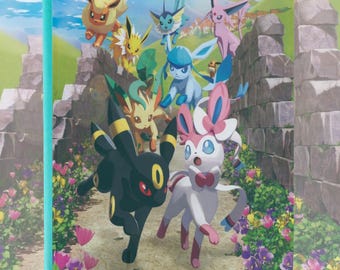 Eeveelutions: Custom UV Printed Vault X or Toploader Zip Binders