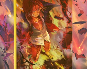 One Piece - Shanks SR: Custom UV printed Vault X or Toploader Zip Binder