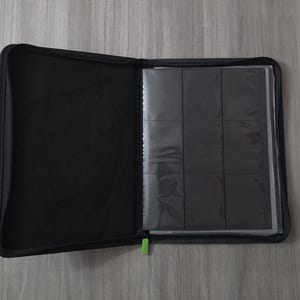 Vault X Black 9 Pocket Side loading trading card game binder