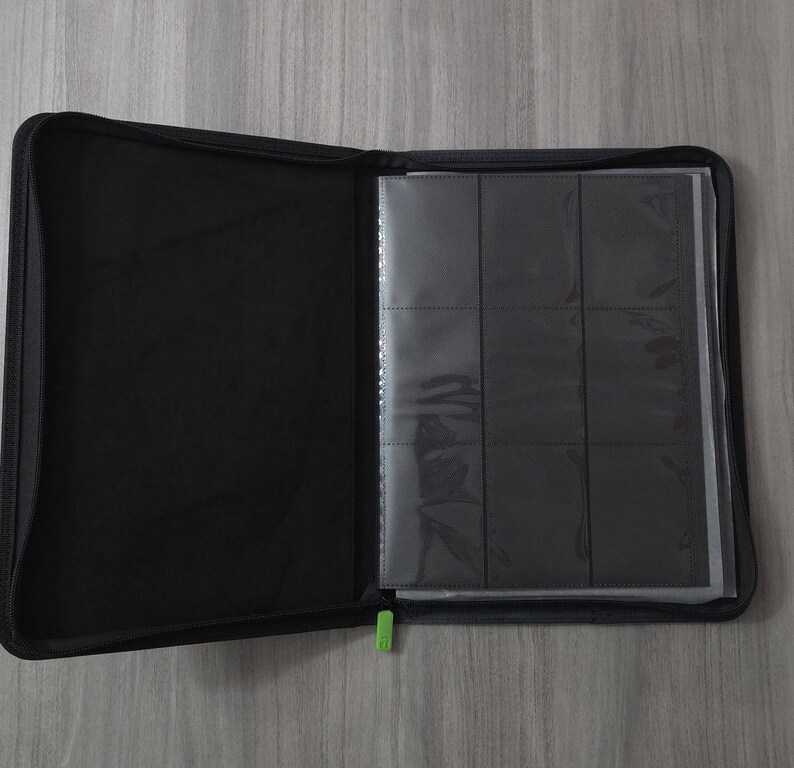Vault X Black 9 Pocket Side loading trading card game binder