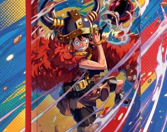 One Piece - Monkey.D.Luffy SR: Custom UV printed Vault X or Toploader Zip Binder