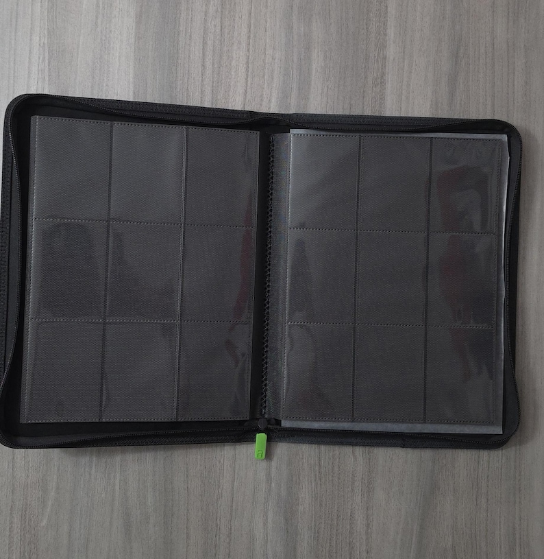 Vault X Black 9 Pocket Side loading trading card game binder