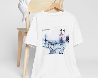 OK Computer T-Shirt Vintage Alternative Rock Band Tee Indie Music Graphic Shirt Retro Unisex Fan Gift