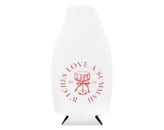 Funda térmica para botellas con cremallera Bitches Love a Summmah / enfriador de botellas con aislamiento