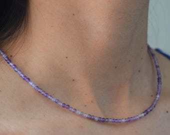 Collana con ametista naturale