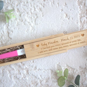 Baby loss keepsake box, angel baby, baby memorial, miscarriage remembrance, infant loss, engraved pregnancy test box, memory, personalised