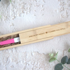 Caja de prueba de embarazo, bebé ángel, ecografía, caja de recuerdo de madera, memoria, pérdida infantil, pérdida de bebé, aborto espontáneo, memorial