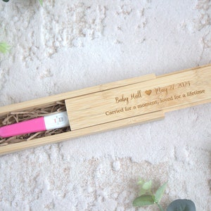 Baby loss keepsake box angel baby baby memorial miscarriage remembrance infant loss engraved pregnancy test box memory personalised