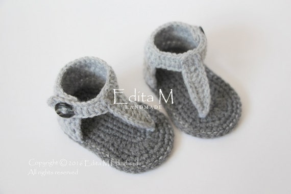 crochet baby gladiator sandals
