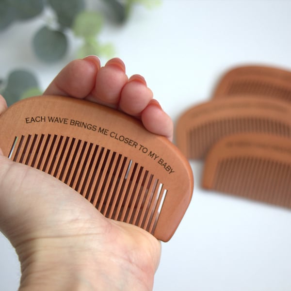 Labour comb, wooden labor comb, birthing comb, pain reduce, childbirth, wood, baby, engraved, personalized, pesonalised, birth affirmations