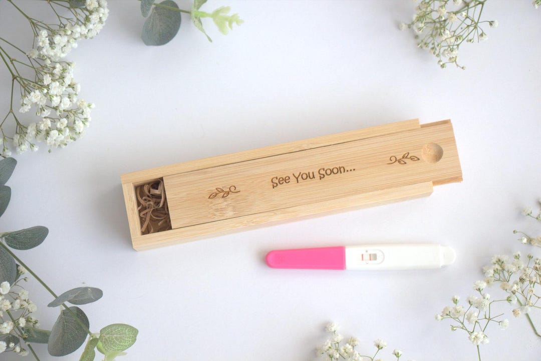 Personalised Pregnancy Announce Box, Baby Announcement, Bamboo ...