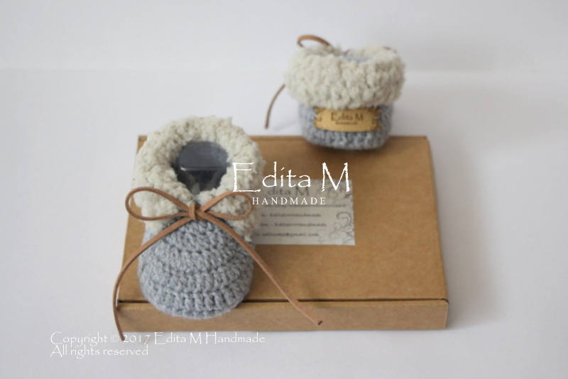 Unisex Baby Booties Unisex Baby Shoes Crochet Fur Shoes Etsy UK