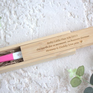 Baby loss keepsake box, angel baby, baby memorial, miscarriage remembrance, infant loss, engraved pregnancy test box, memory, personalised