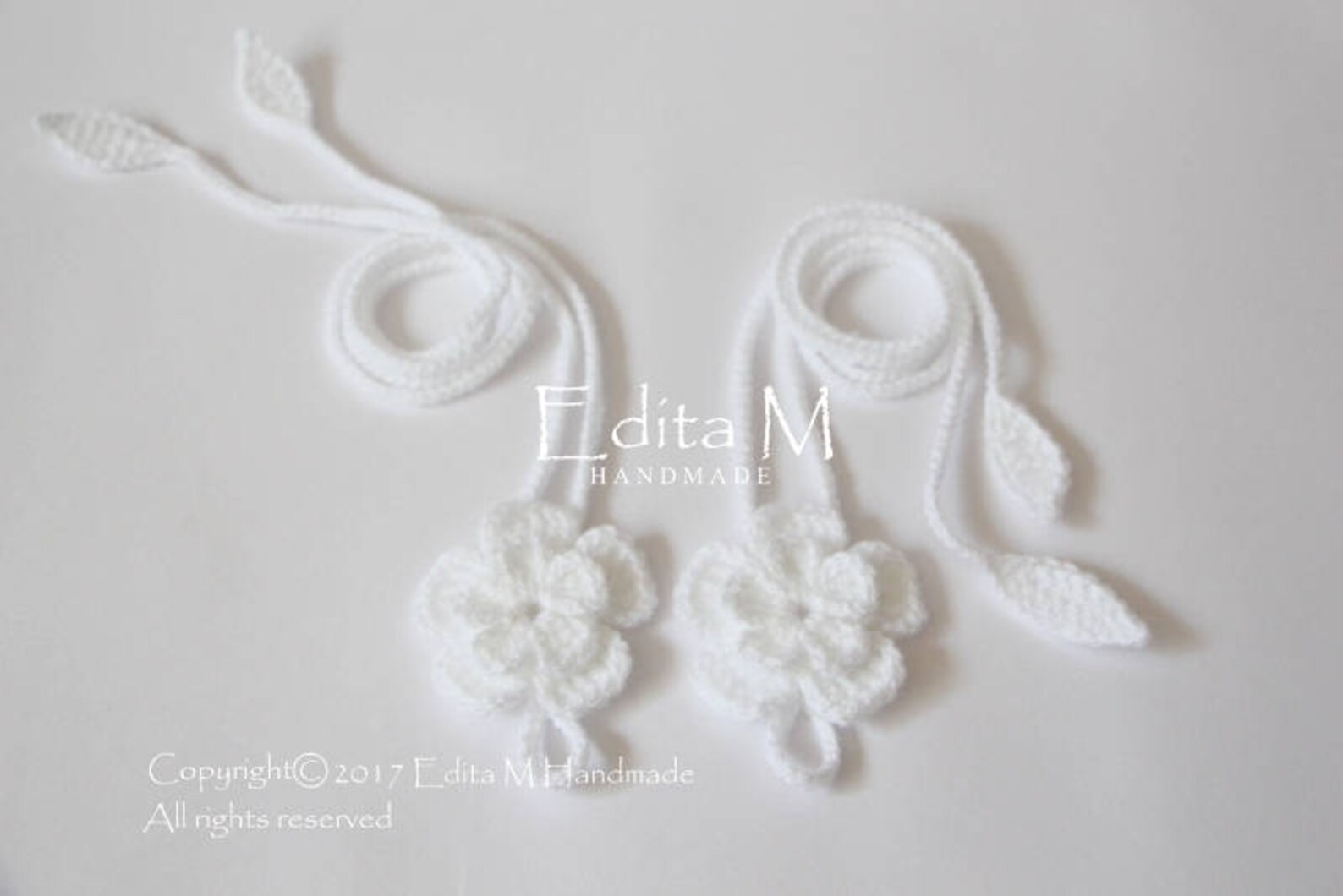 thumbnail image 2 of Crochet Baby Barefoot Sandals - Handmade Cotton Lace Footless Sandals 2 of 14