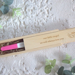 Baby loss keepsake box, angel baby, baby memorial, miscarriage remembrance, infant loss, engraved pregnancy test box, memory, personalized