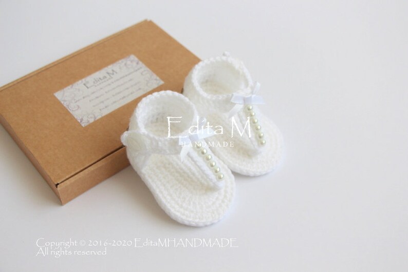 wedding baby shower gift 6-9 months gladiator sandals 3-6 Crochet baby sandals 0-3 pearl summer shoes baby booties baby slippers