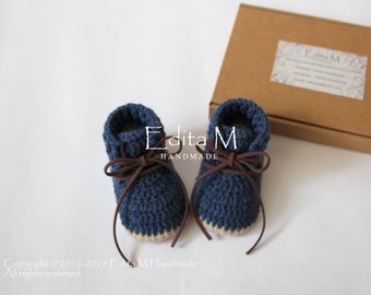 Unisex babytossor, virkade babyskor, babystövlar, babysneakers för pojkar, tofflor, 0-3, 3-6, 6-9 månader, present till bebis, tillkännagivande, nybliven mamma