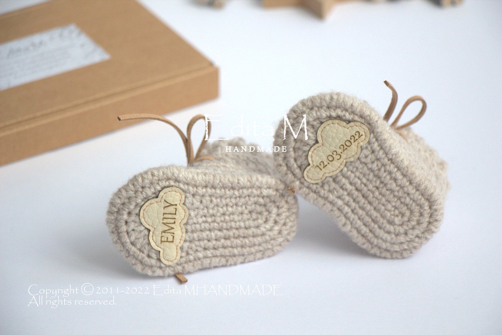 Personalised Baby Booties Baby Shoes Personalized Newborn Boots