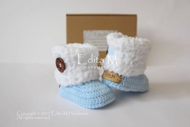 Crochet Baby Booties Unisex Baby Booties Baby Shoes Baby Etsy UK