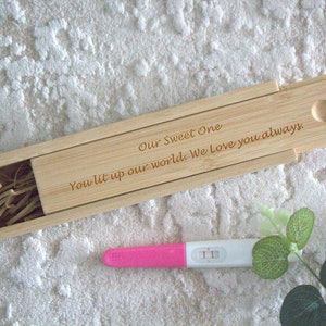 Baby loss keepsake box, angel baby, baby memorial, miscarriage remembrance, infant loss, engraved pregnancy test box, memory, personalised