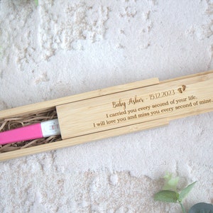 Baby loss keepsake box angel baby memorial miscarriage remembrance infant loss engraved pregnancy test box memory personalised