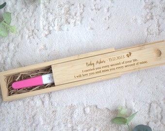 Baby loss keepsake box angel baby memorial miscarriage remembrance infant loss engraved pregnancy test box memory personalised