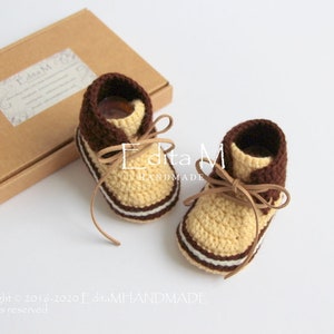 Crochet baby booties, unisex shoes, work boots, worker boots, construction, 0-3, 3-6, 6-9 months, baby boy, gift, announcement, baby shower