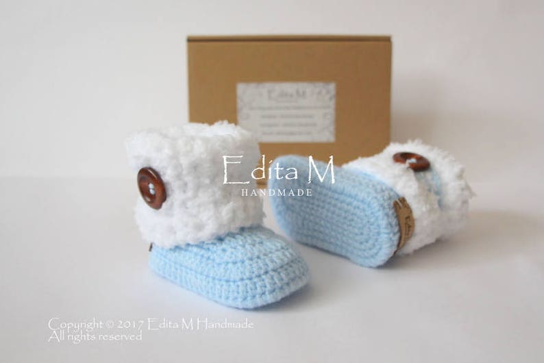 Crochet Baby Booties Unisex Baby Booties Baby Shoes Baby Etsy UK