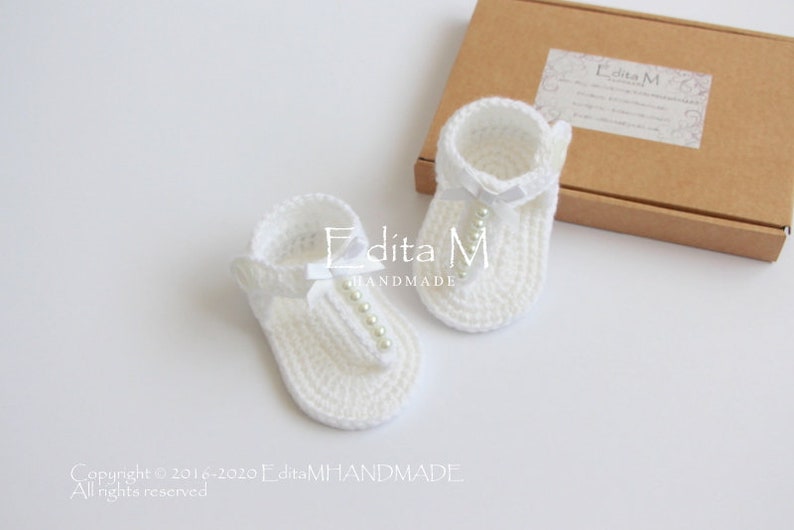 wedding baby shower gift 6-9 months gladiator sandals 3-6 Crochet baby sandals 0-3 pearl summer shoes baby booties baby slippers