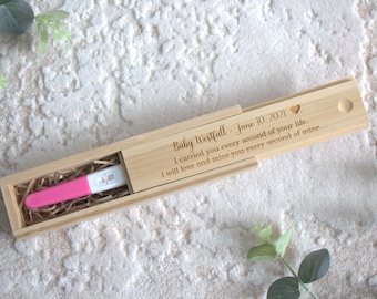 Baby loss keepsake box angel baby baby memorial miscarriage remembrance infant loss engraved pregnancy test box memory personalised