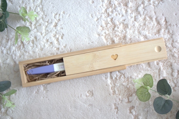 Pregnancy announcement pregnancy test box daddy to be ultrasound scan wooden keepsake box memory engraved heart baby loss miscarriage