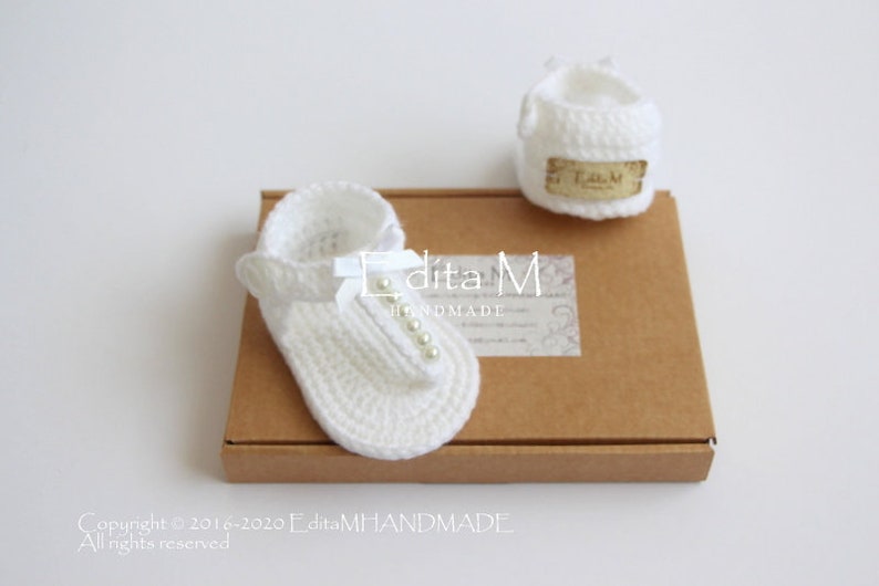 wedding baby shower gift 6-9 months gladiator sandals 3-6 Crochet baby sandals 0-3 pearl summer shoes baby booties baby slippers