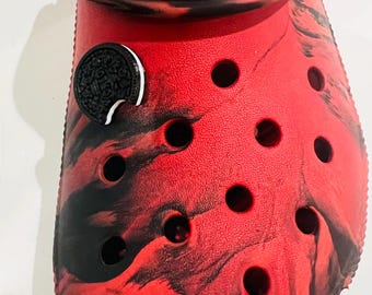 Chocolate Sandwich Cookie Croc Charm | Bitten 3D Shoe Accessory