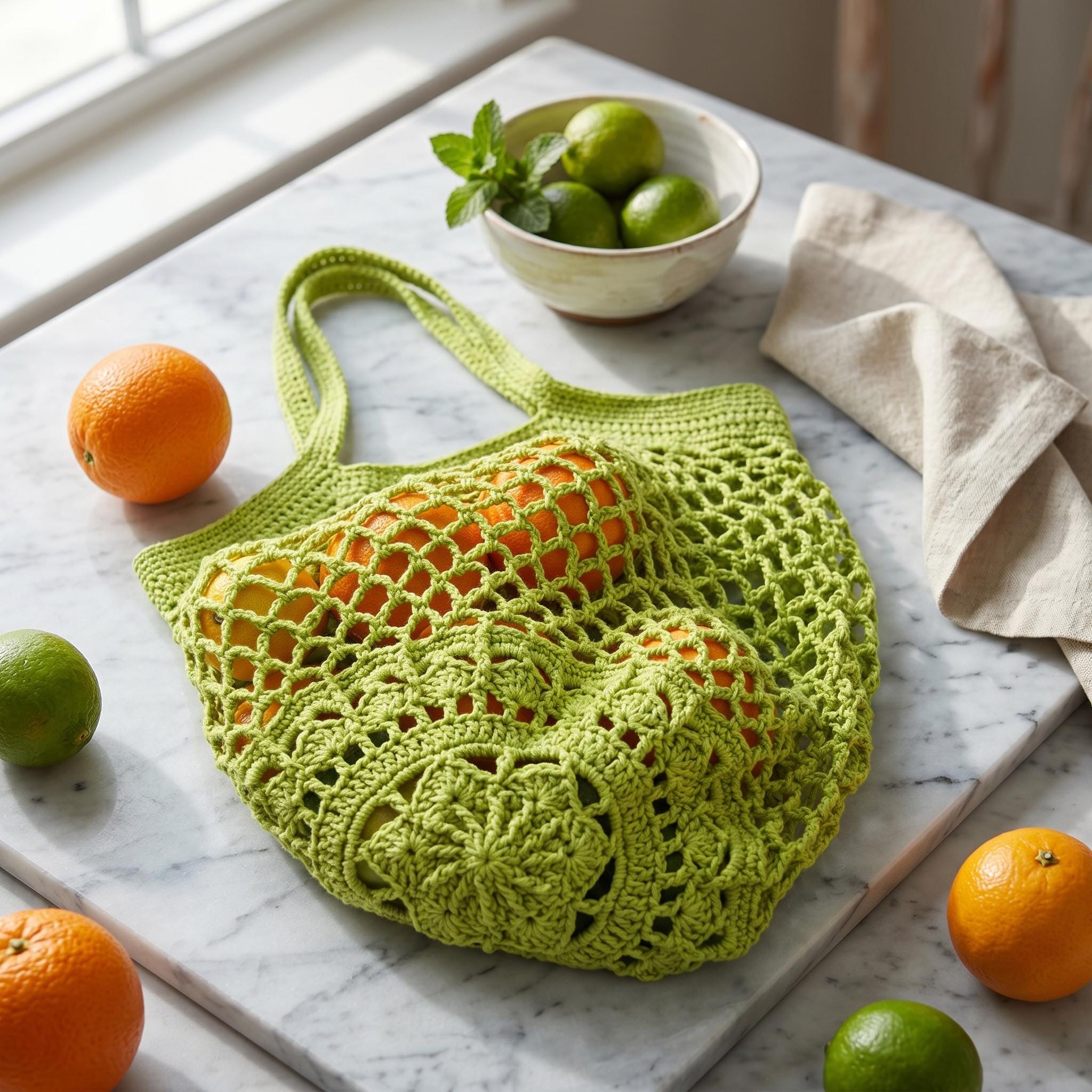 Market Bag Crochet Pattern PDF