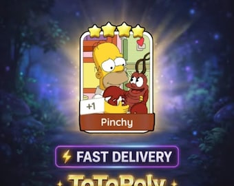 Pinchy Set 13 - Monopoly Go Sticker 4 Star - The Simpsons