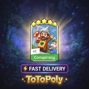 Conspiracy - Set 19 - Monopoly Go Sticker 5 Star - Happy Harvest