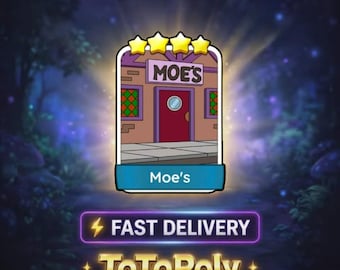 Moe's Set 18 - Monopoly Go Sticker 4 Star - The Simpsons