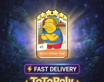 Worst Sticker Ever - Monopoly Go Sticker 6 Star - The Simpsons