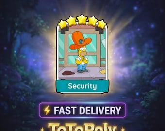 Security - Monopoly Go Sticker 5 Star - The Simpsons