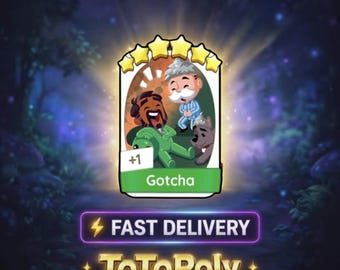 Gotcha - Set 19 - Adesivo Monopoly Go 6 stelle - Buon raccolto