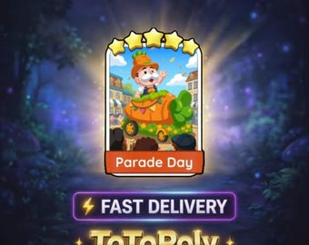 Parade Day - Set 14 - Monopoly Go Sticker 5 Star - Happy Harvest