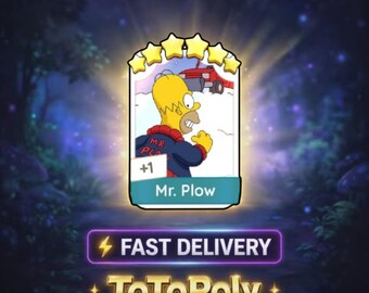 Mr. Plow - Monopoly Go Sticker 6 Star - The Simpsons