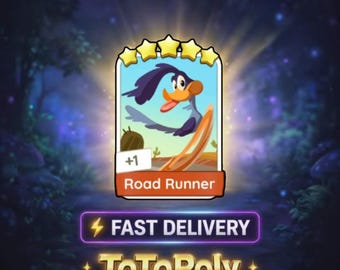 Road Runner - Set 21 - Monopoly Go Sticker 5 Star - Happy Harvest