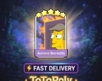 Aurora Borealis - Monopoly Go Sticker 5 Star - The Simpsons
