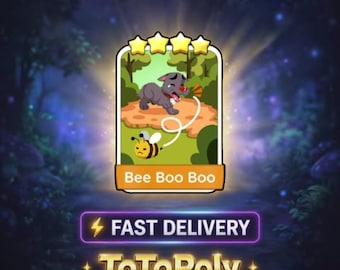Bee Boo Boo - Set 13 - Adesivo Monopoly Go 4 stelle - Buon raccolto