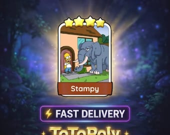 Stampy Set 13 - Monopoly Go Sticker 4 Star - The Simpsons