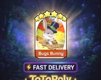 Bugs Bunny - Set 21 - Adesivo Monopoly Go 6 stelle - Buon raccolto