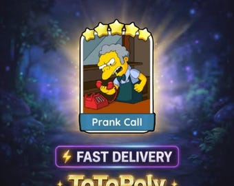 Prank Call - Monopoly Go Sticker 5 Star - The Simpsons
