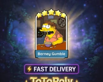 Barney Gumble - Monopoly Go Sticker 5 Star - The Simpsons