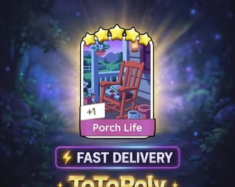 Porch Life - Set 18 - Monopoly Go Sticker 5 Star - Happy Harvest